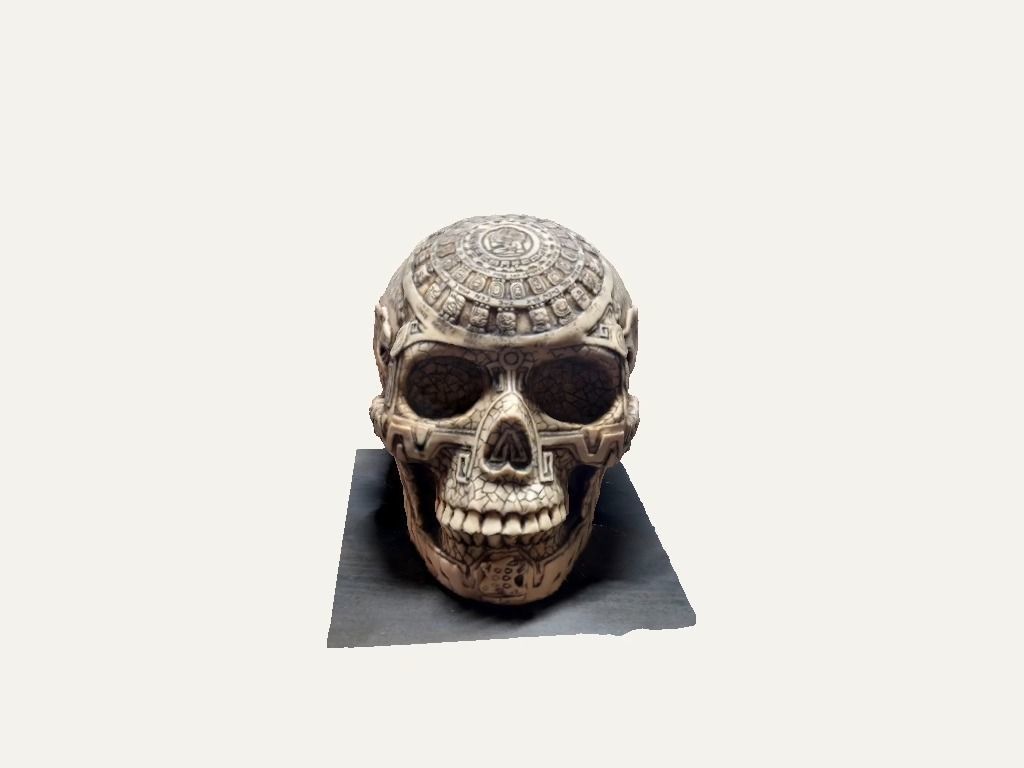 Aztec skull 3D model_8