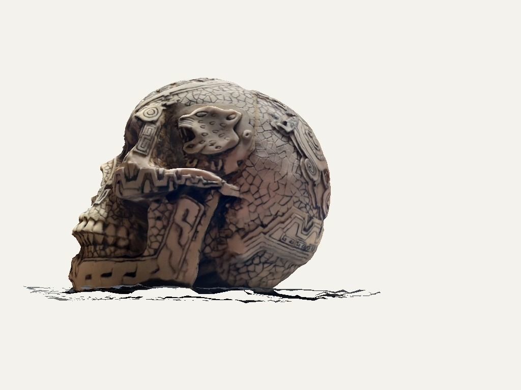 Aztec skull 3D model_45