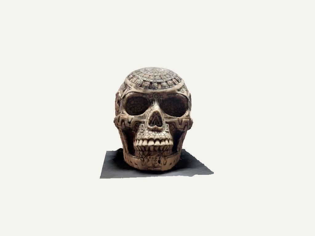 Aztec skull 3D model_14