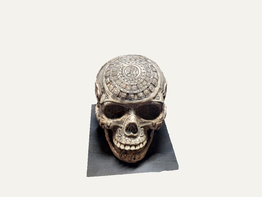 Aztec skull 3D model_5