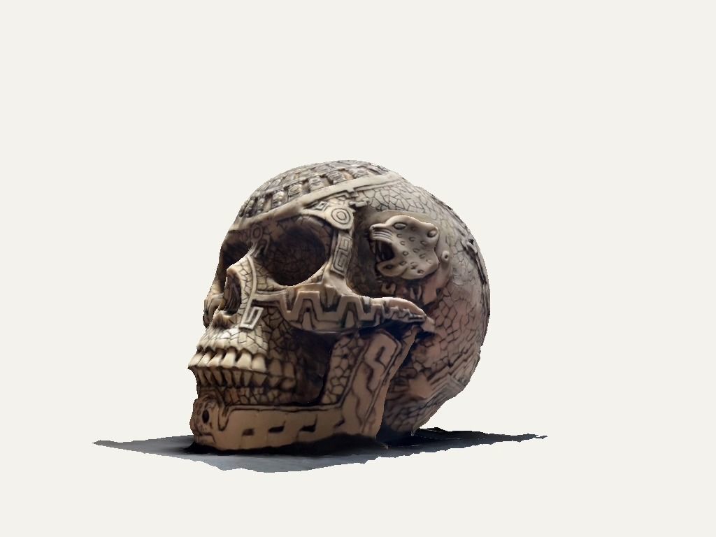 Aztec skull 3D model_49