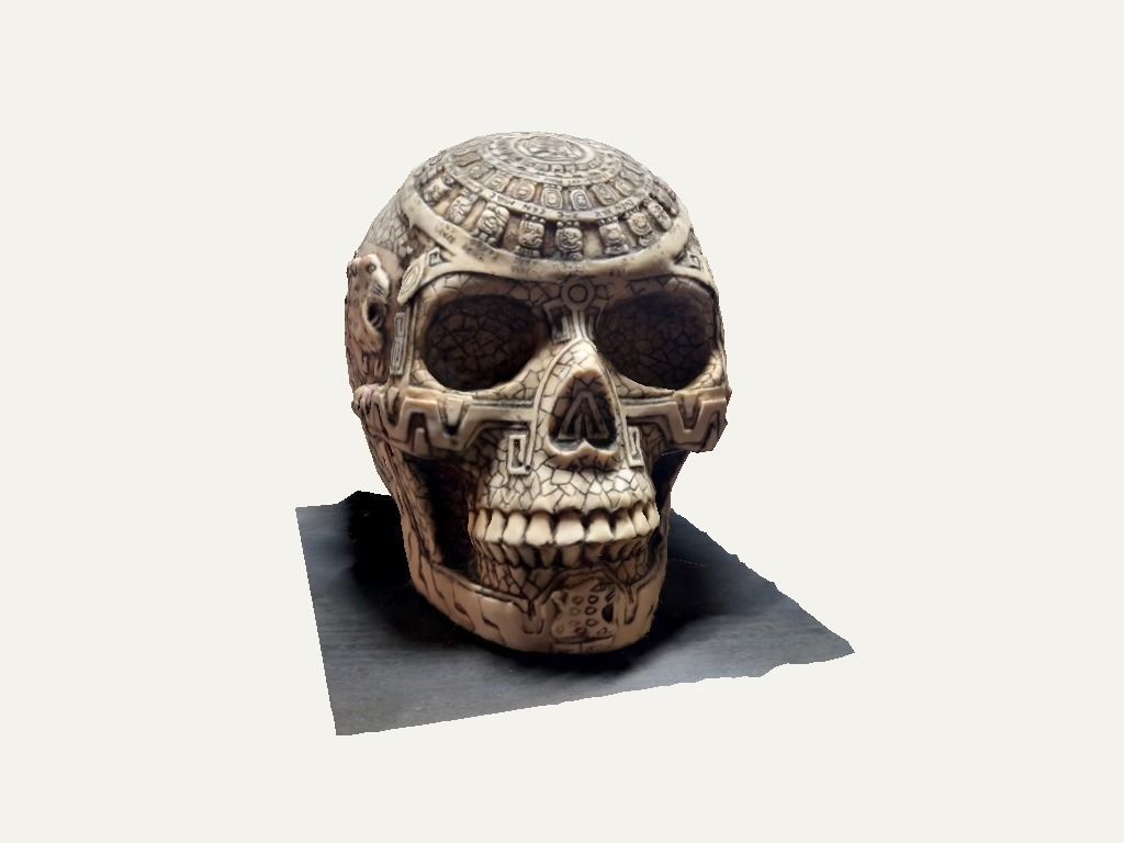 Aztec skull 3D model_17