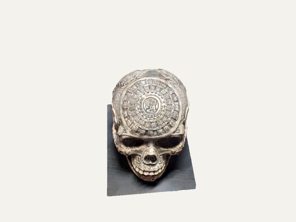 Aztec skull 3D model_1