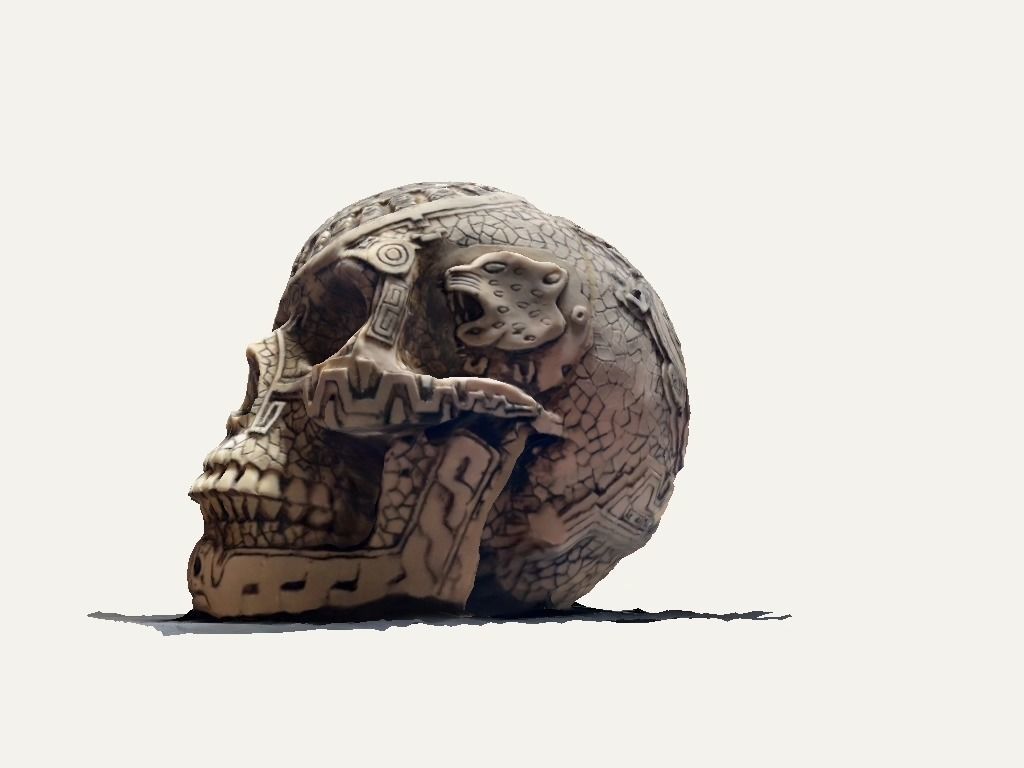 Aztec skull 3D model_47