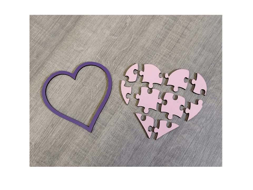 Heart Puzzle 3D model_2