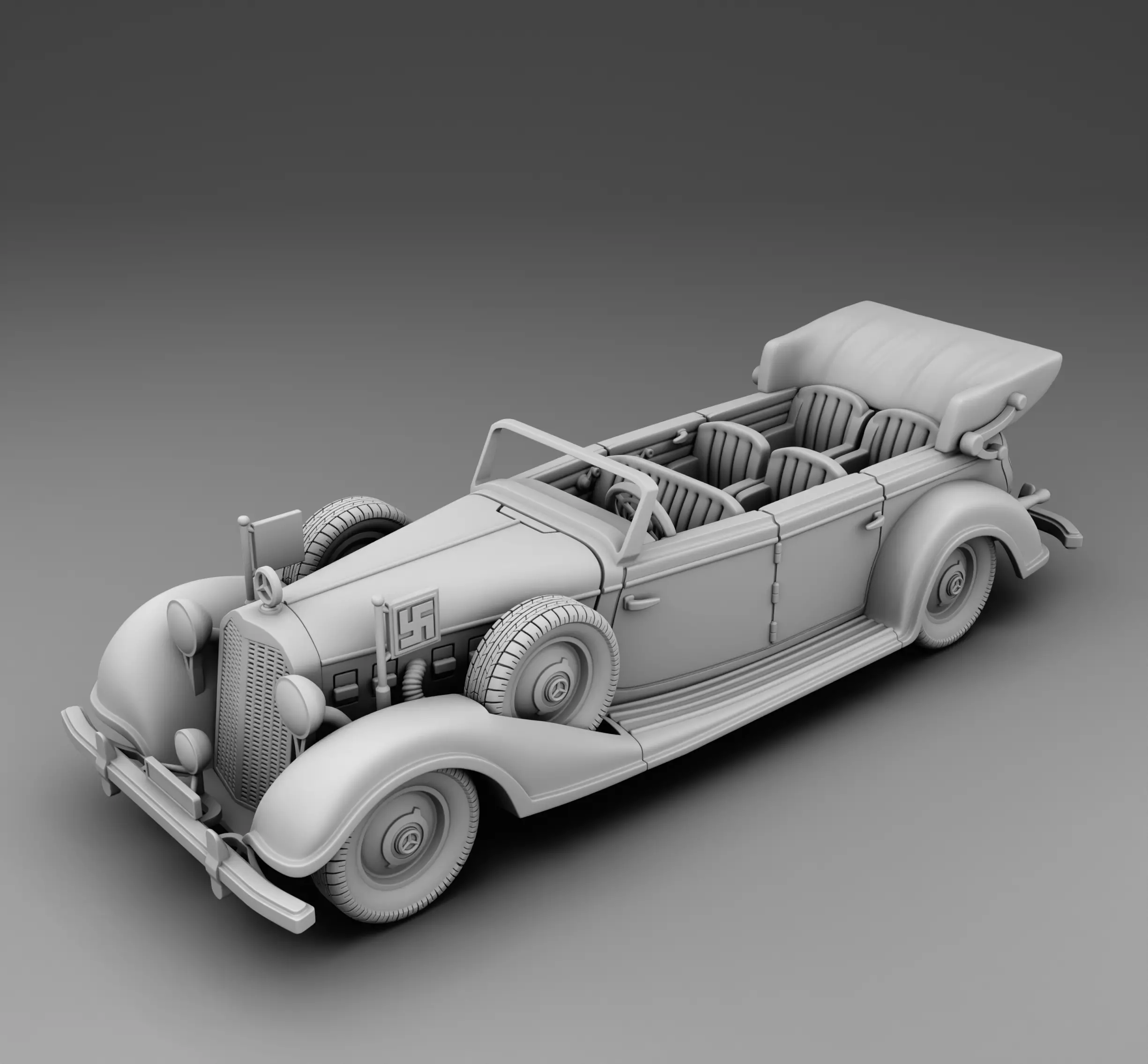 Mercedes Benz 770 3D print model_0