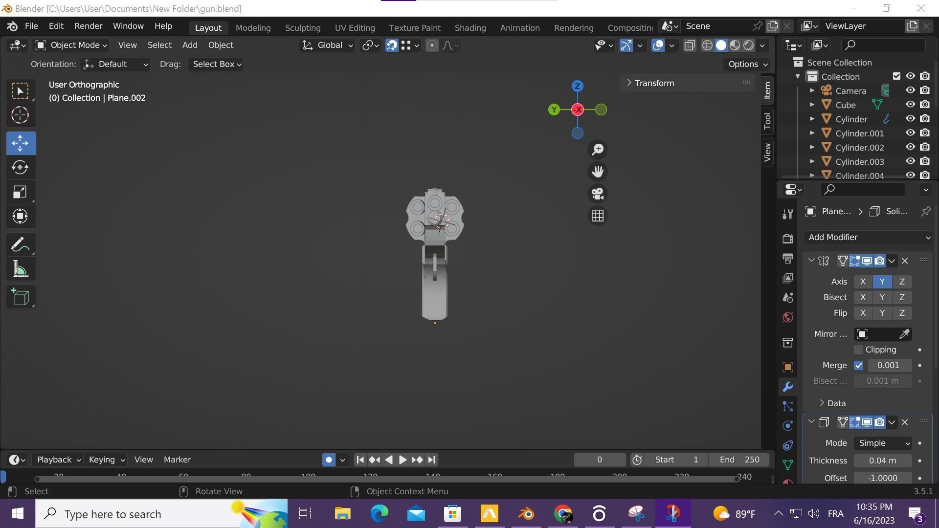 GUN VER 1 Free 3D model_1