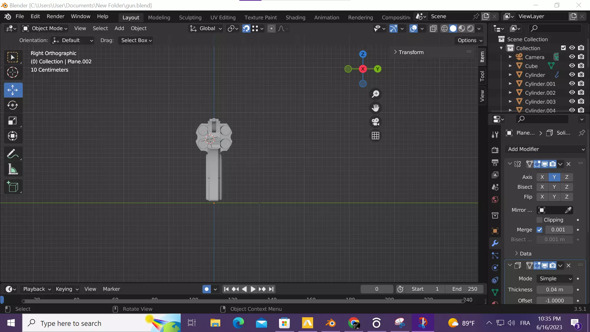 GUN VER 1 Free 3D model_0