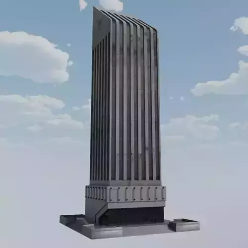 Semi Retro Stone Skyscraper