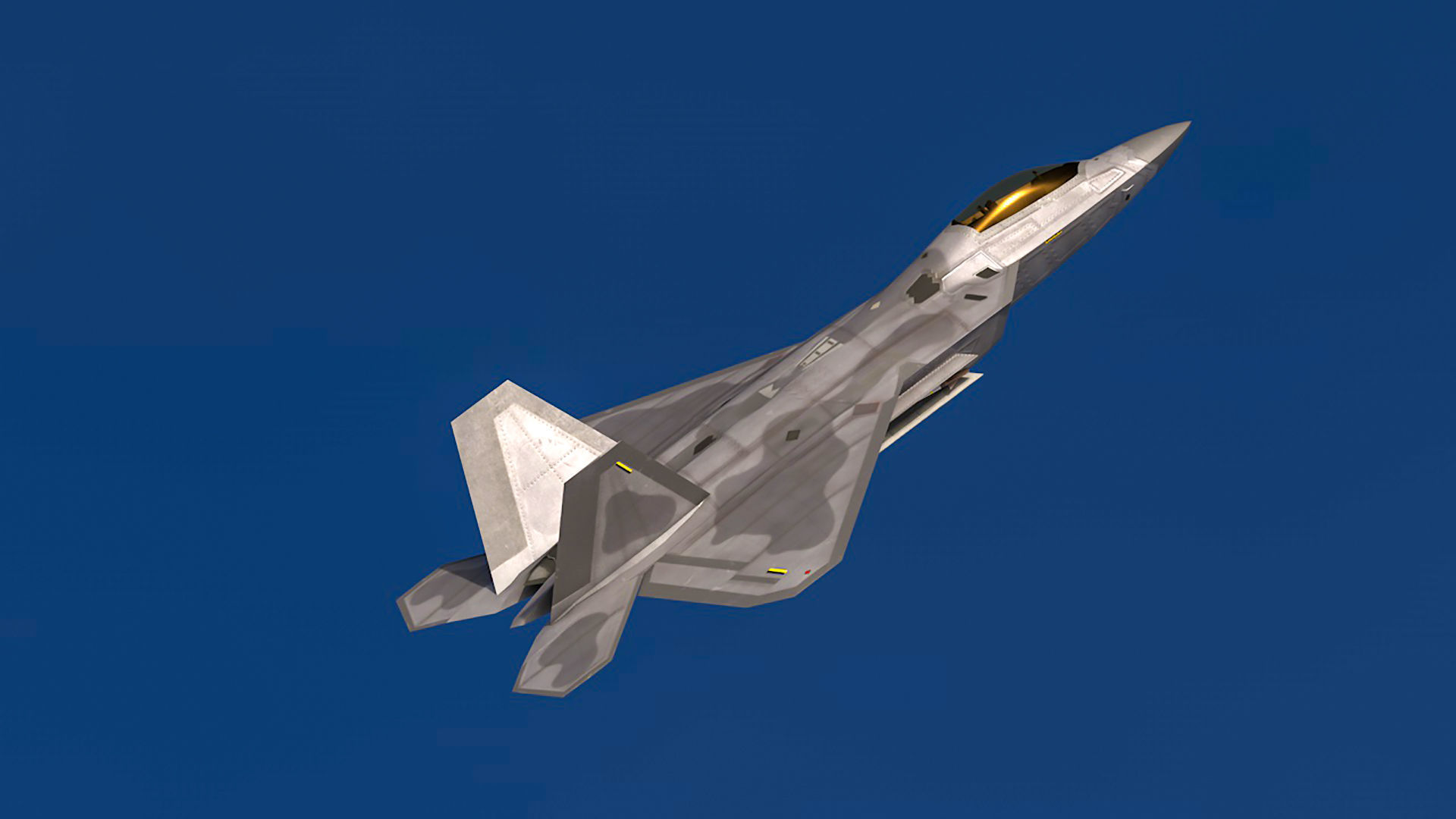 3D model F-22A Raptor Animated Unity-Unreal Ready VR / AR / low-poly ...