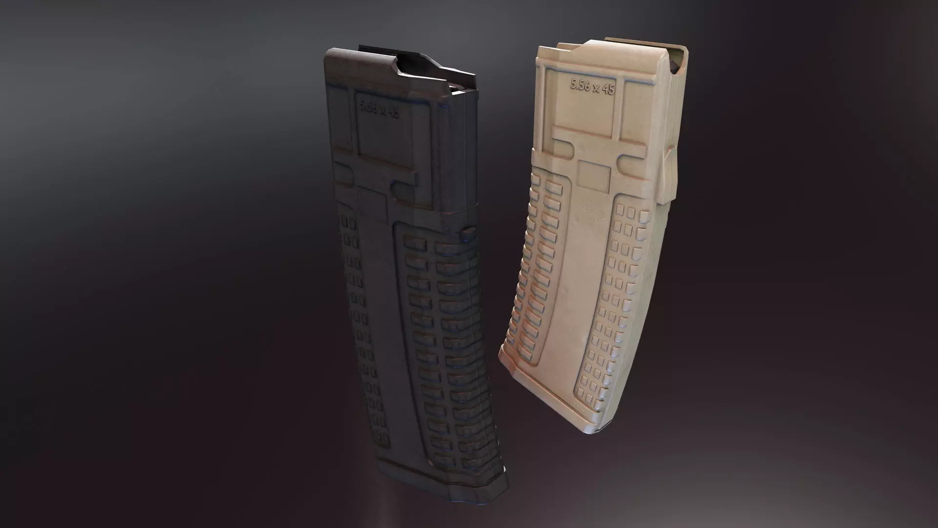 Pufgun AUG Magazine Low-poly 3D model_0