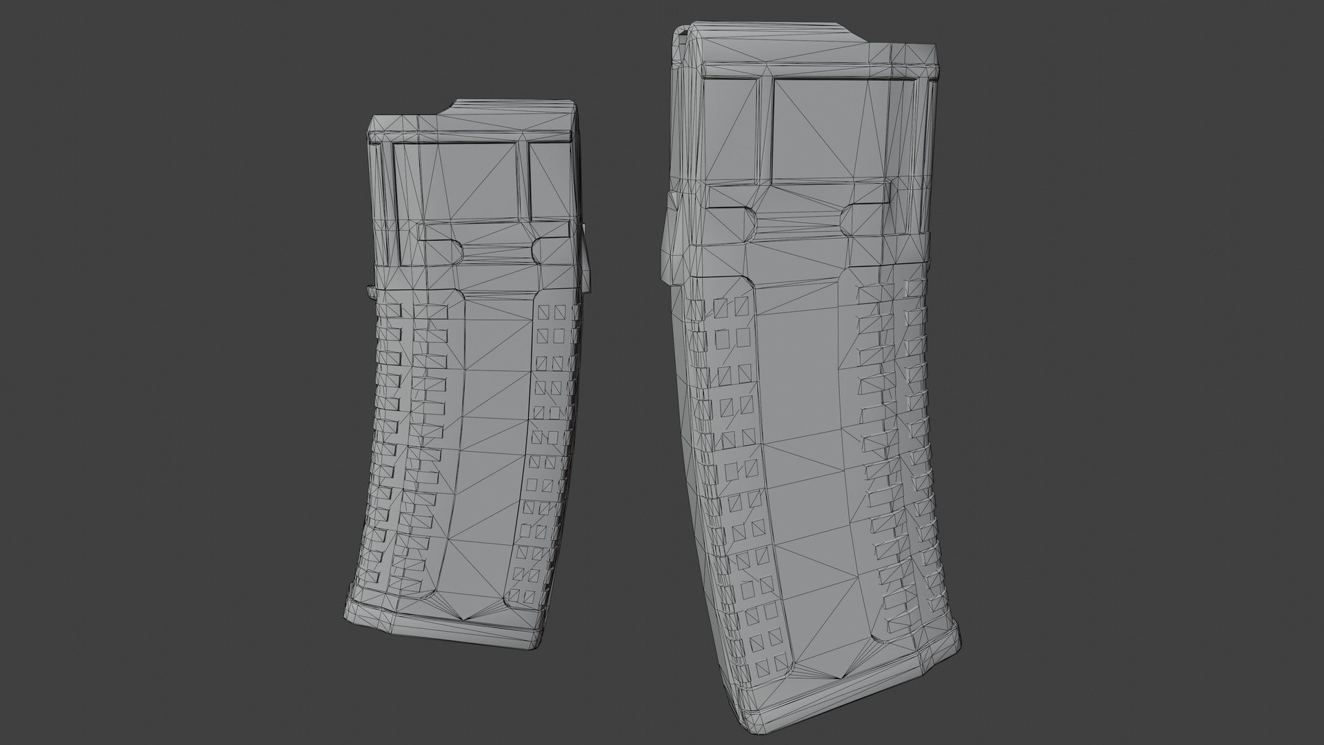 Pufgun AUG Magazine Low-poly 3D model_3