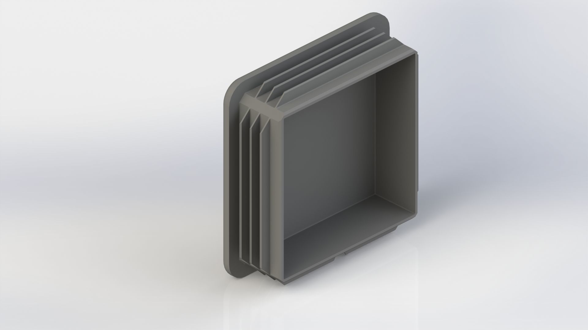 Set of square plugs Low-poly 3D model_6