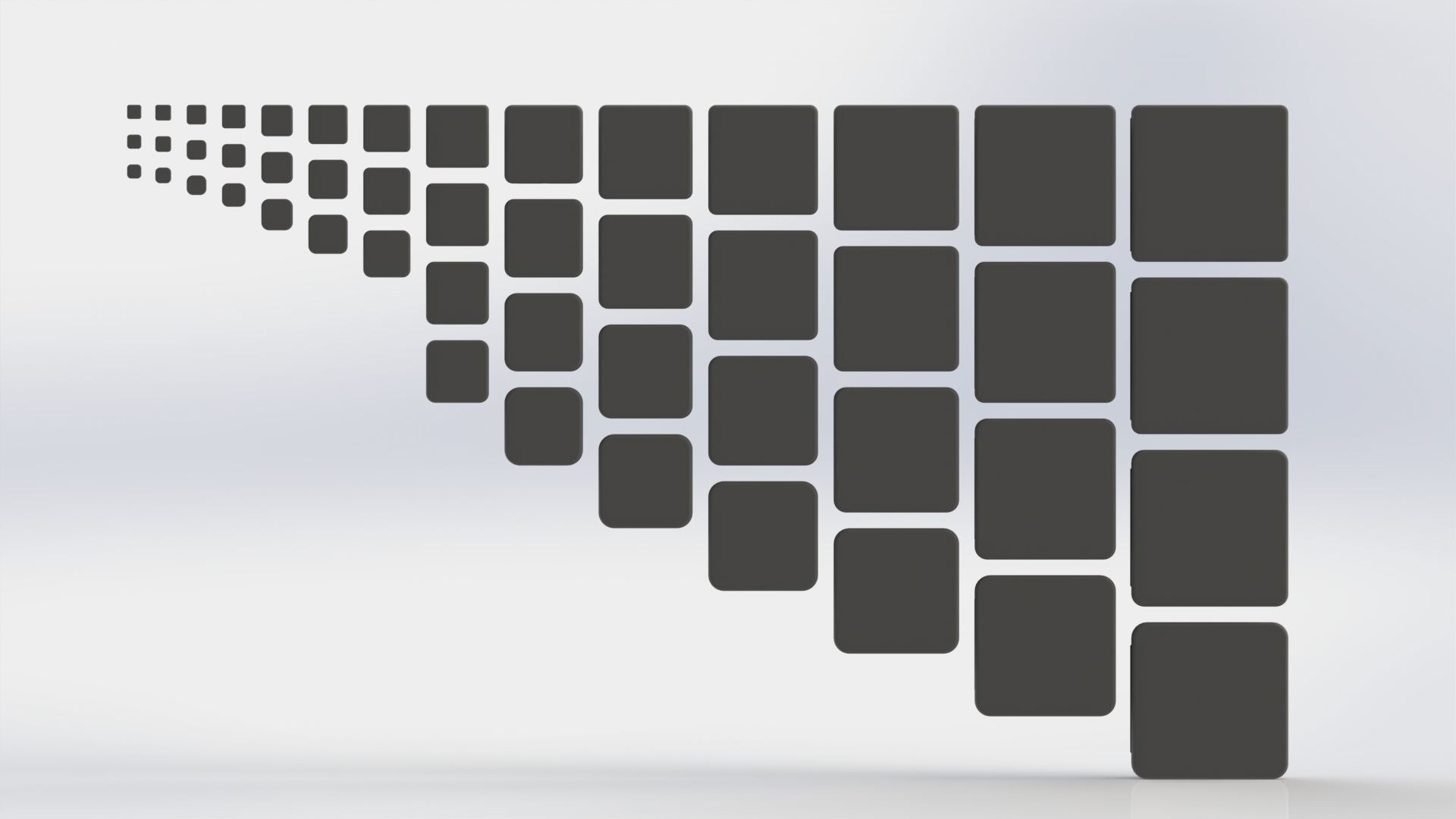 Set of square plugs Low-poly 3D model_2