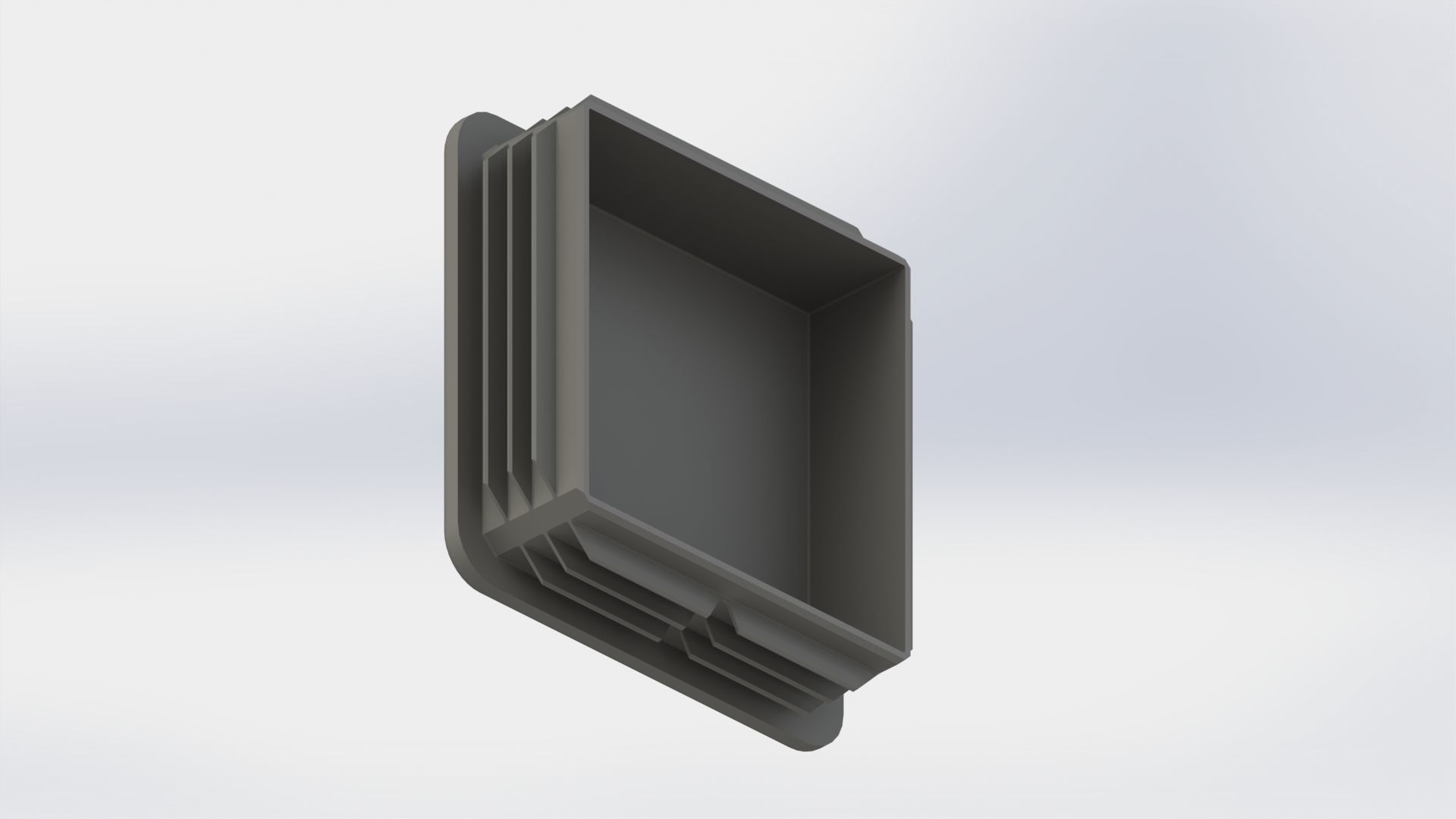 Set of square plugs Low-poly 3D model_7