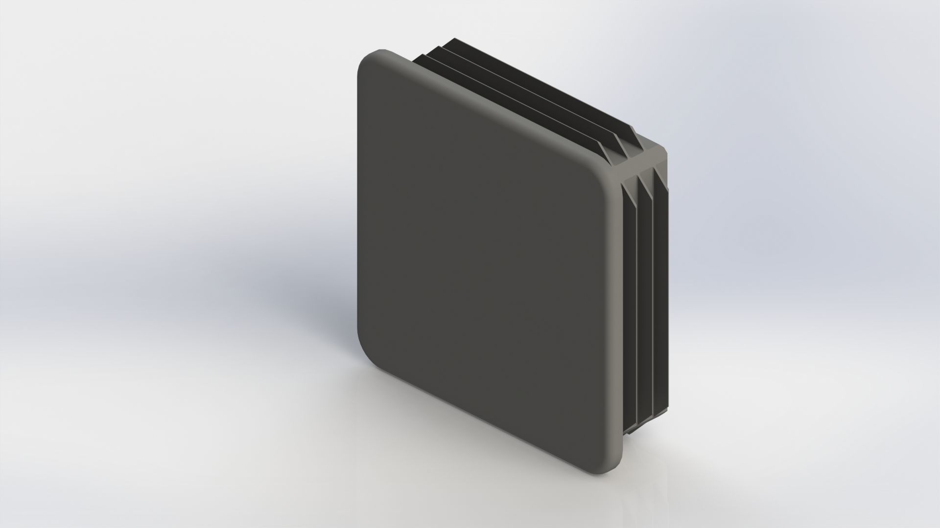Set of square plugs Low-poly 3D model_5
