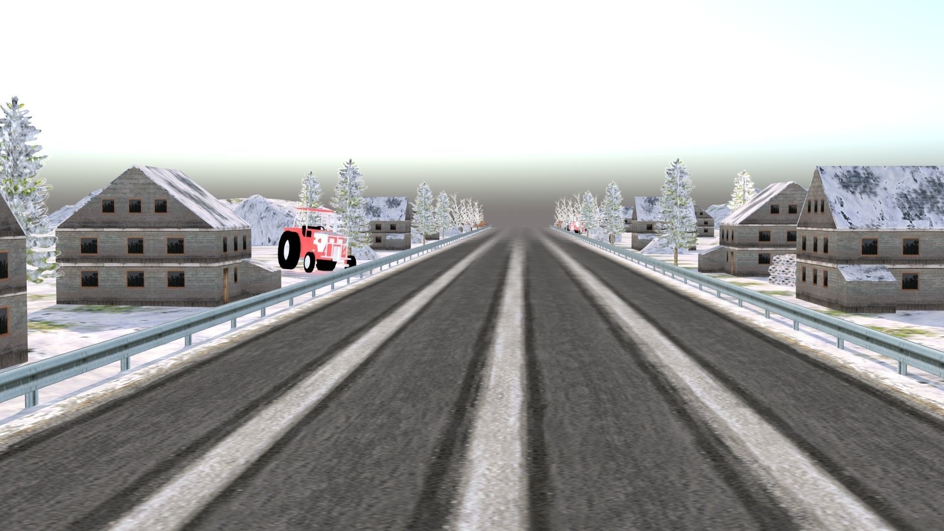 Snow Hill Bridge Racing Challenge 3D Model Kit 2025 Low-poly 3D model_19