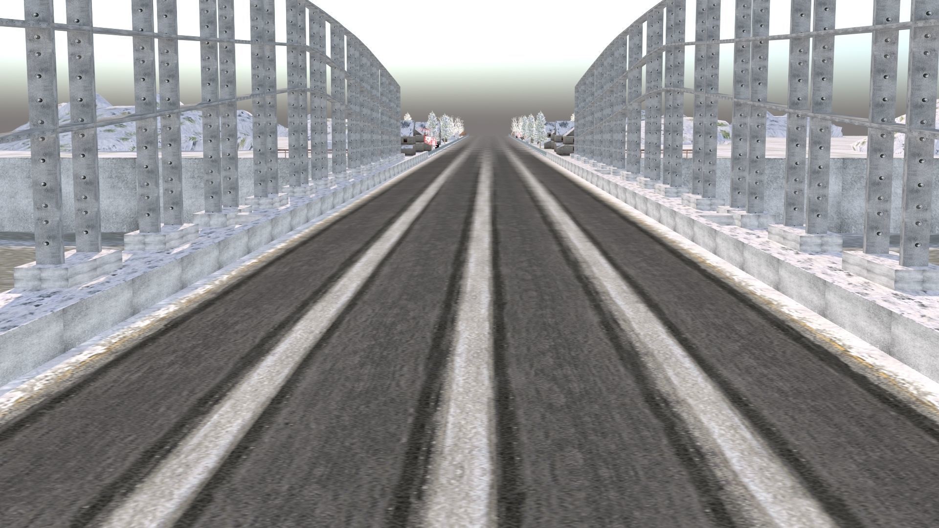 Snow Hill Bridge Racing Challenge 3D Model Kit 2025 Low-poly 3D model_16