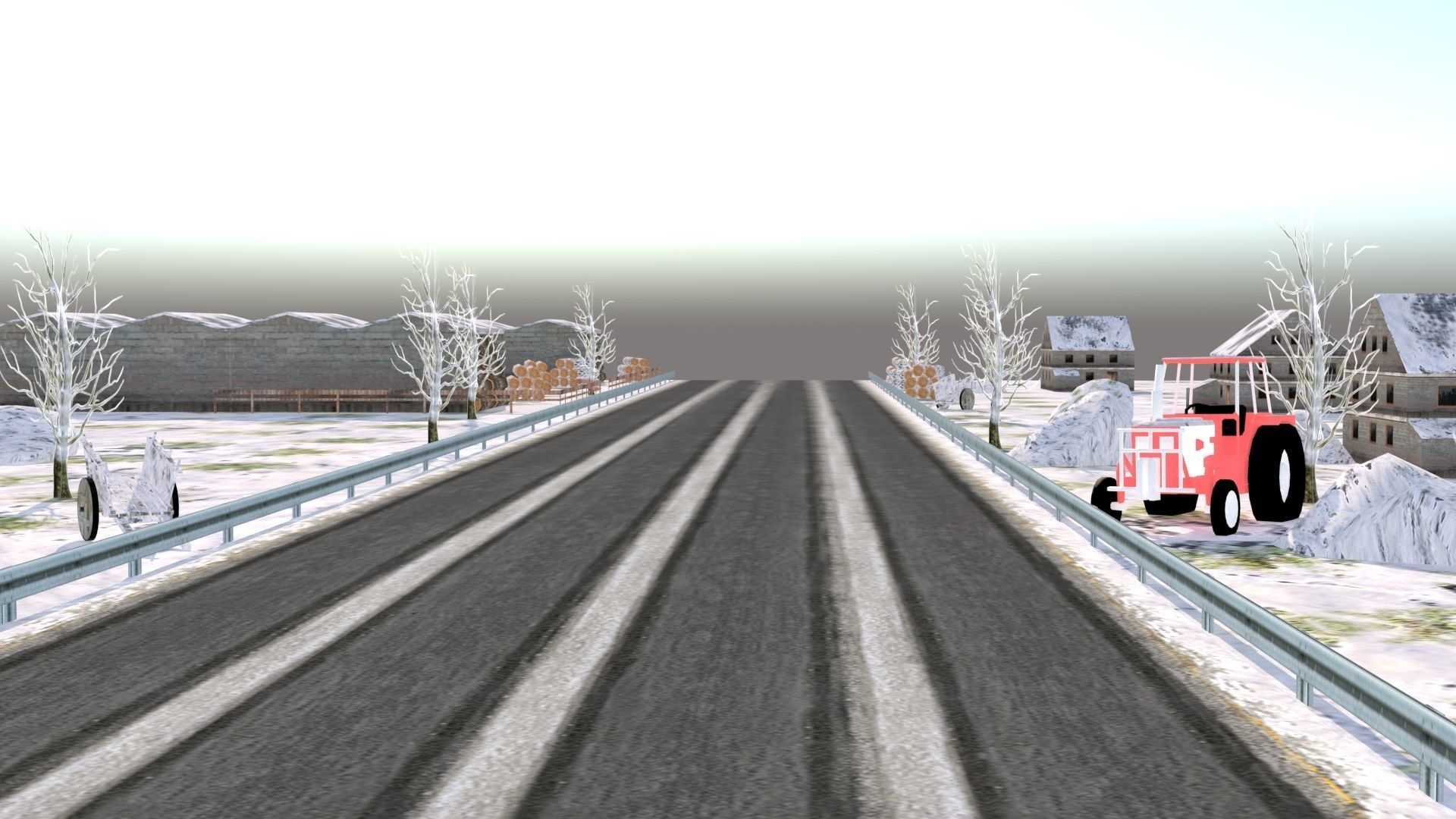 Snow Hill Bridge Racing Challenge 3D Model Kit 2025 Low-poly 3D model_4