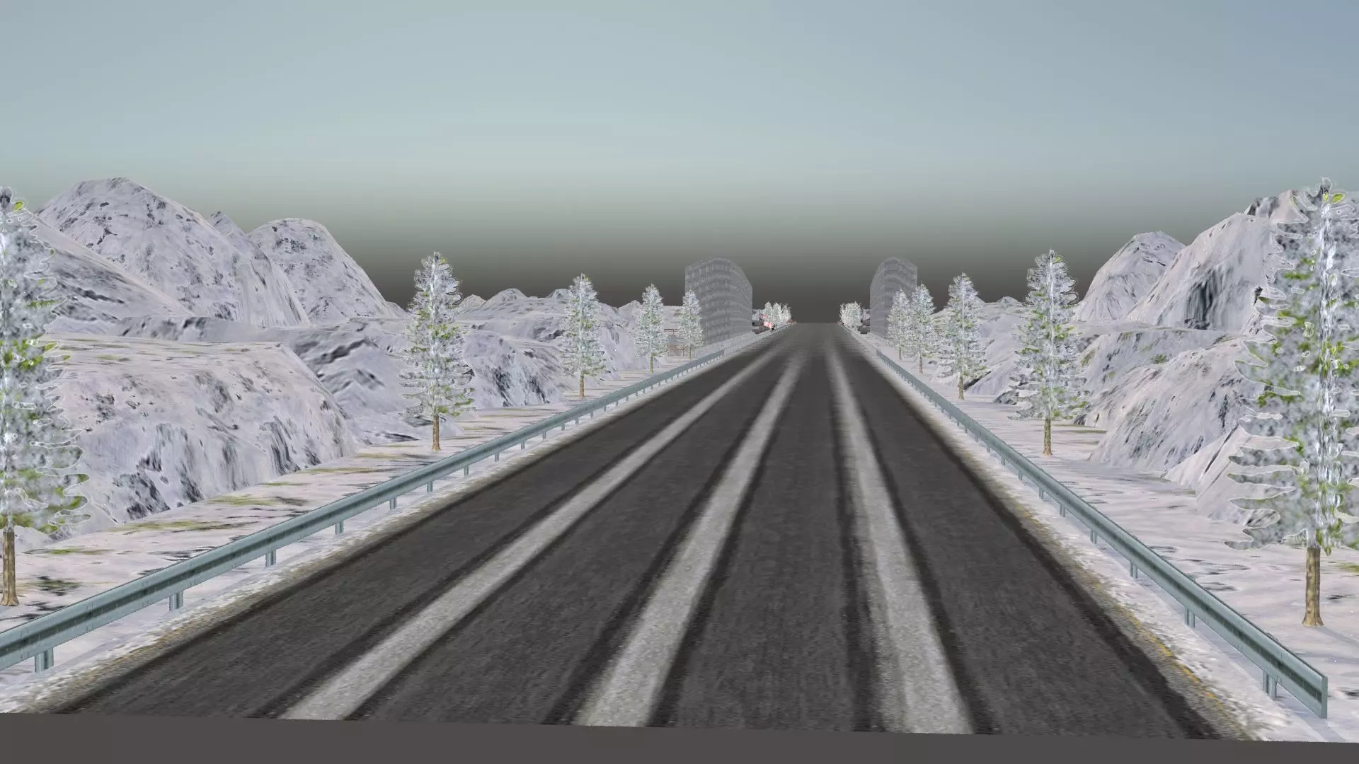 Snow Hill Bridge Racing Challenge 3D Model Kit 2025 Low-poly 3D model_0