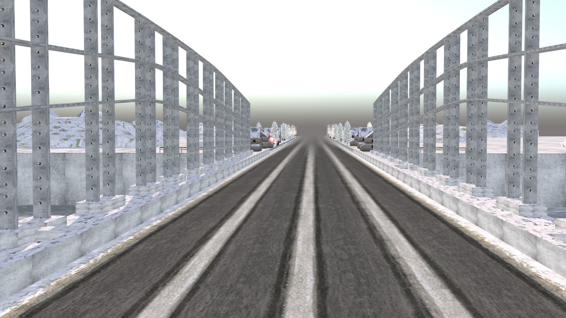 Snow Hill Bridge Racing Challenge 3D Model Kit 2025 Low-poly 3D model_17