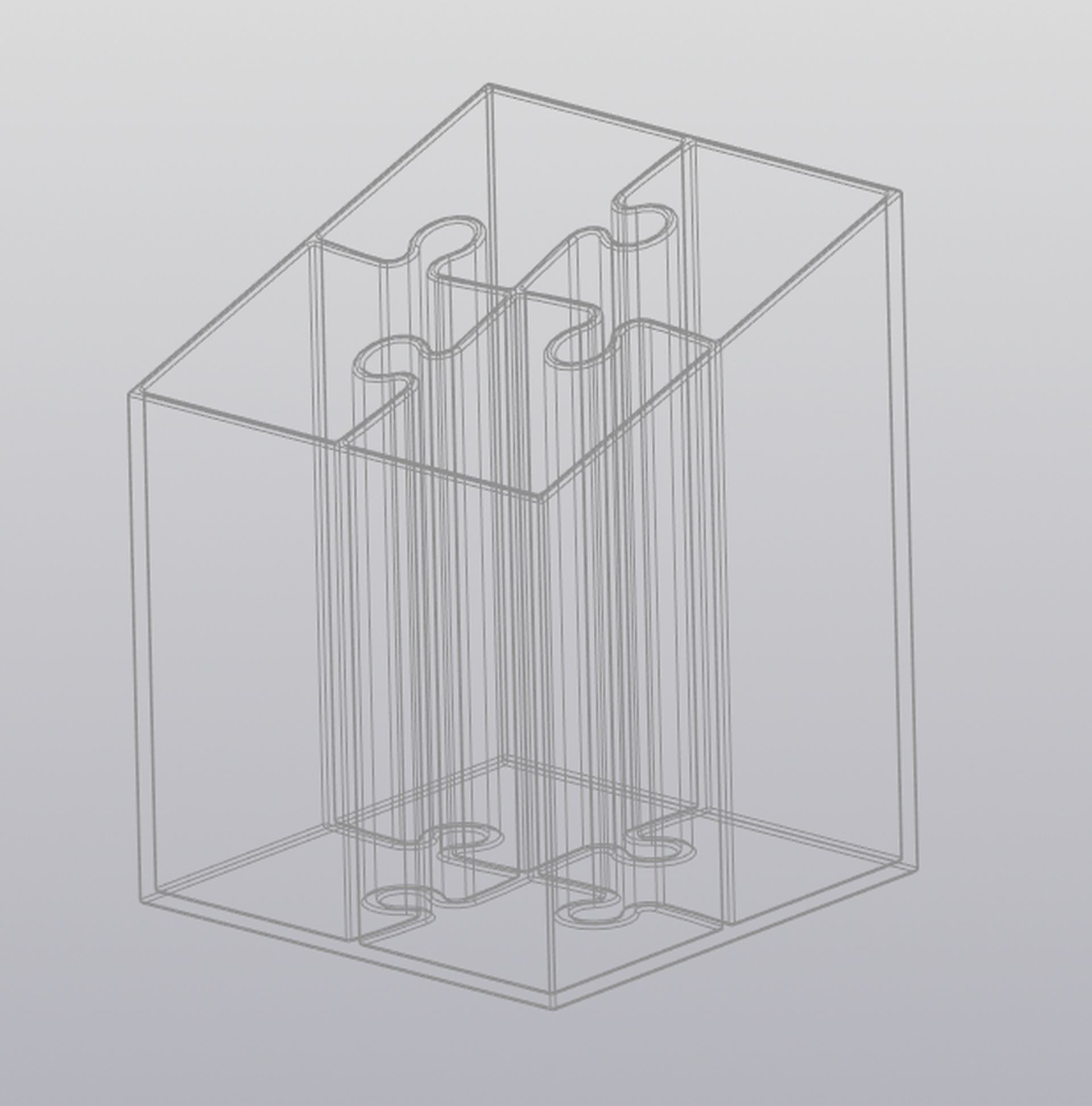 Puzzle penholder 3D print model_7