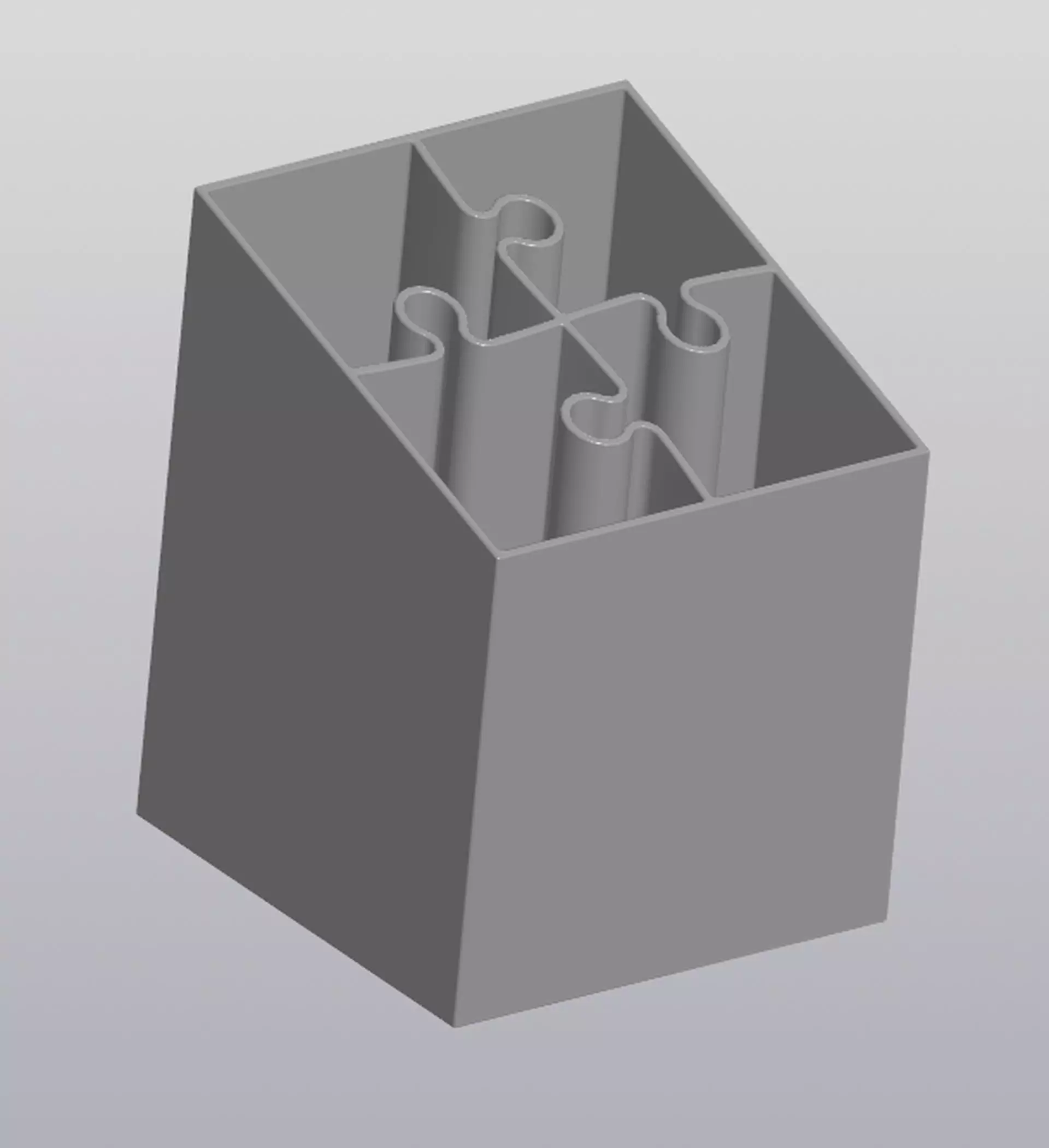 Puzzle penholder 3D print model_0