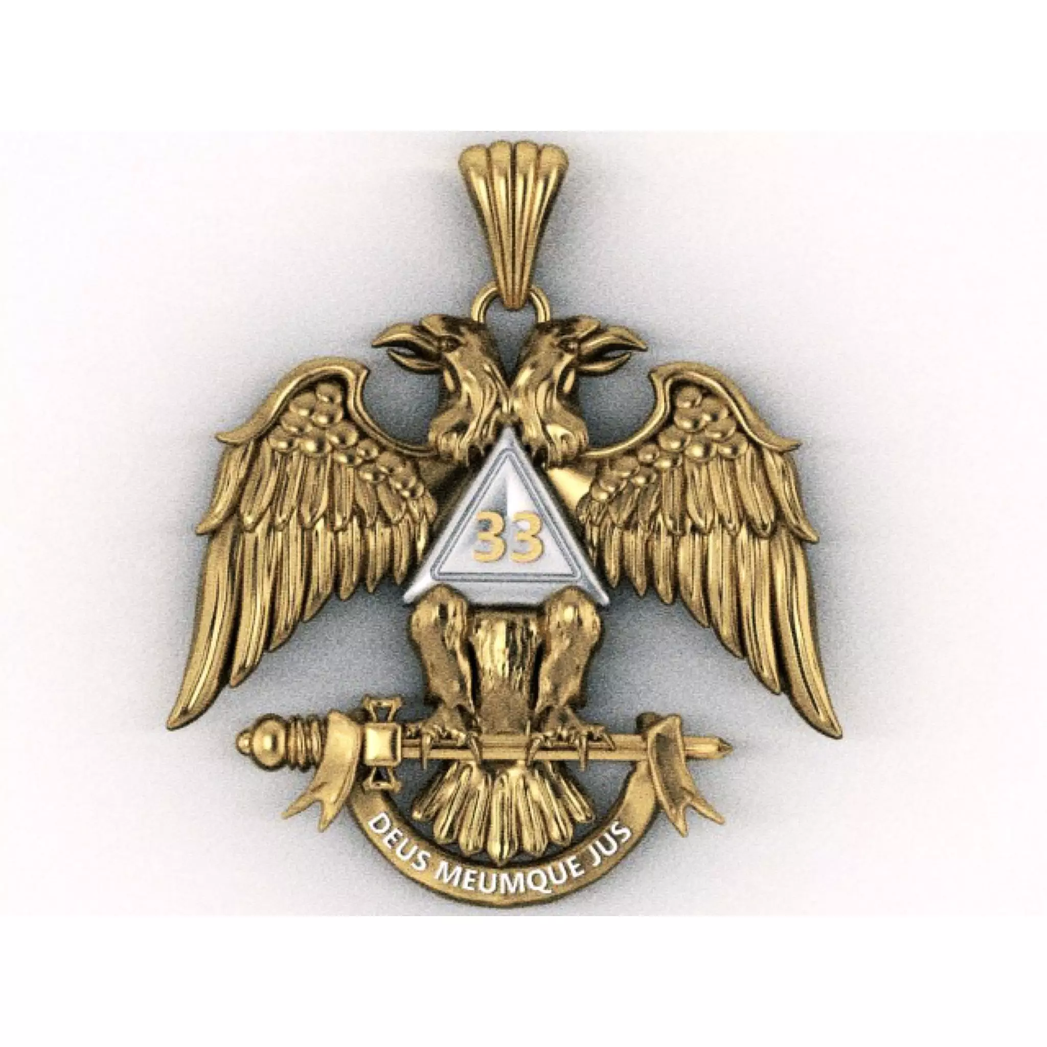 double head eagle pendant 3D print model