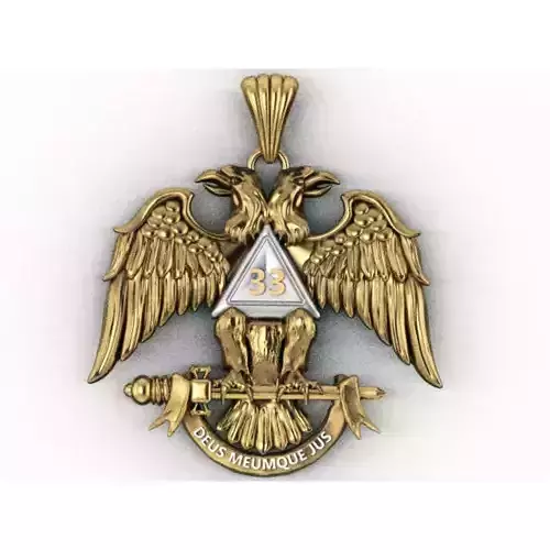 double head eagle pendant 3D print model