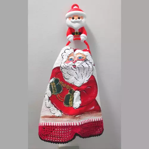 Santa Claus Towel Holder 3D print model_0