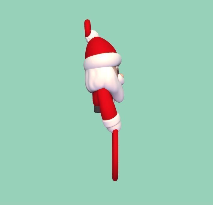 Santa Claus Towel Holder 3D print model_3