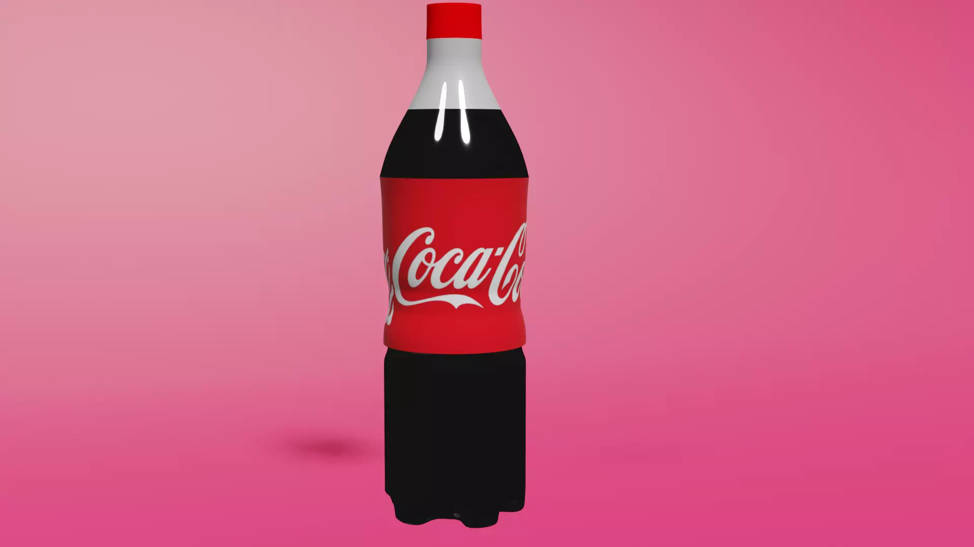 3D Coca cola bottle Low-poly 3D model