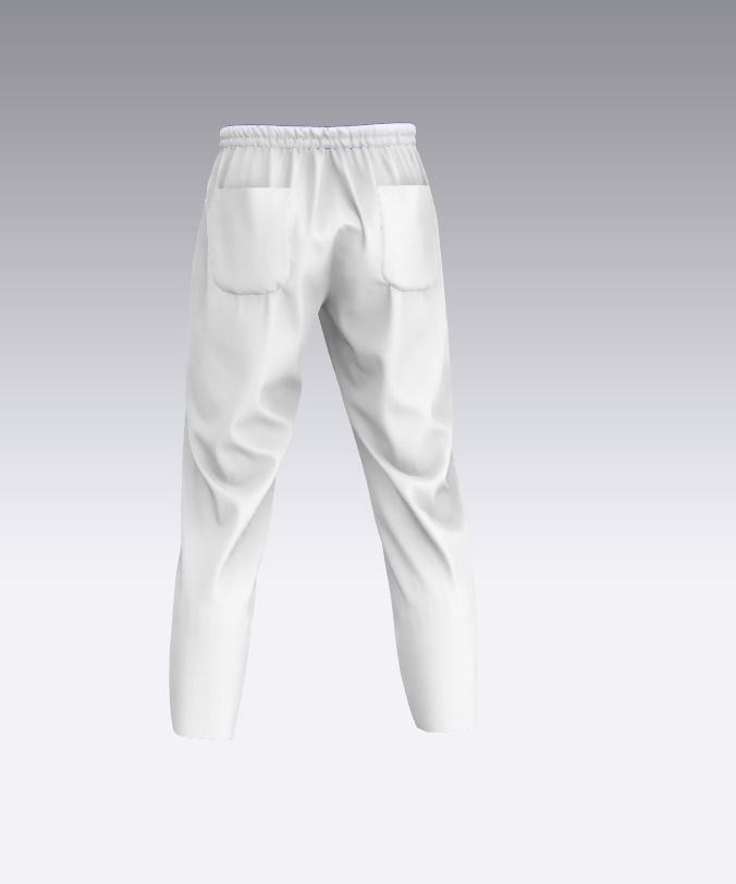 Sport pants Low-poly 3D model_13