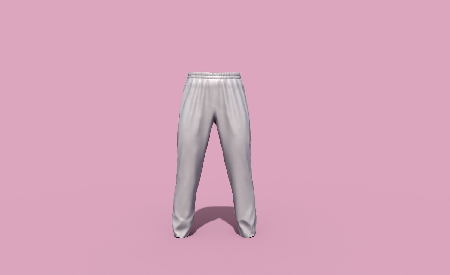 Sport pants Low-poly 3D model_14