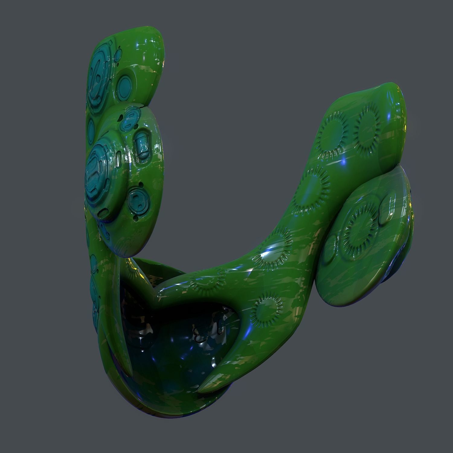 Gas mask helmet scifi  character game space Low-poly printable  Low-poly 3D model_8