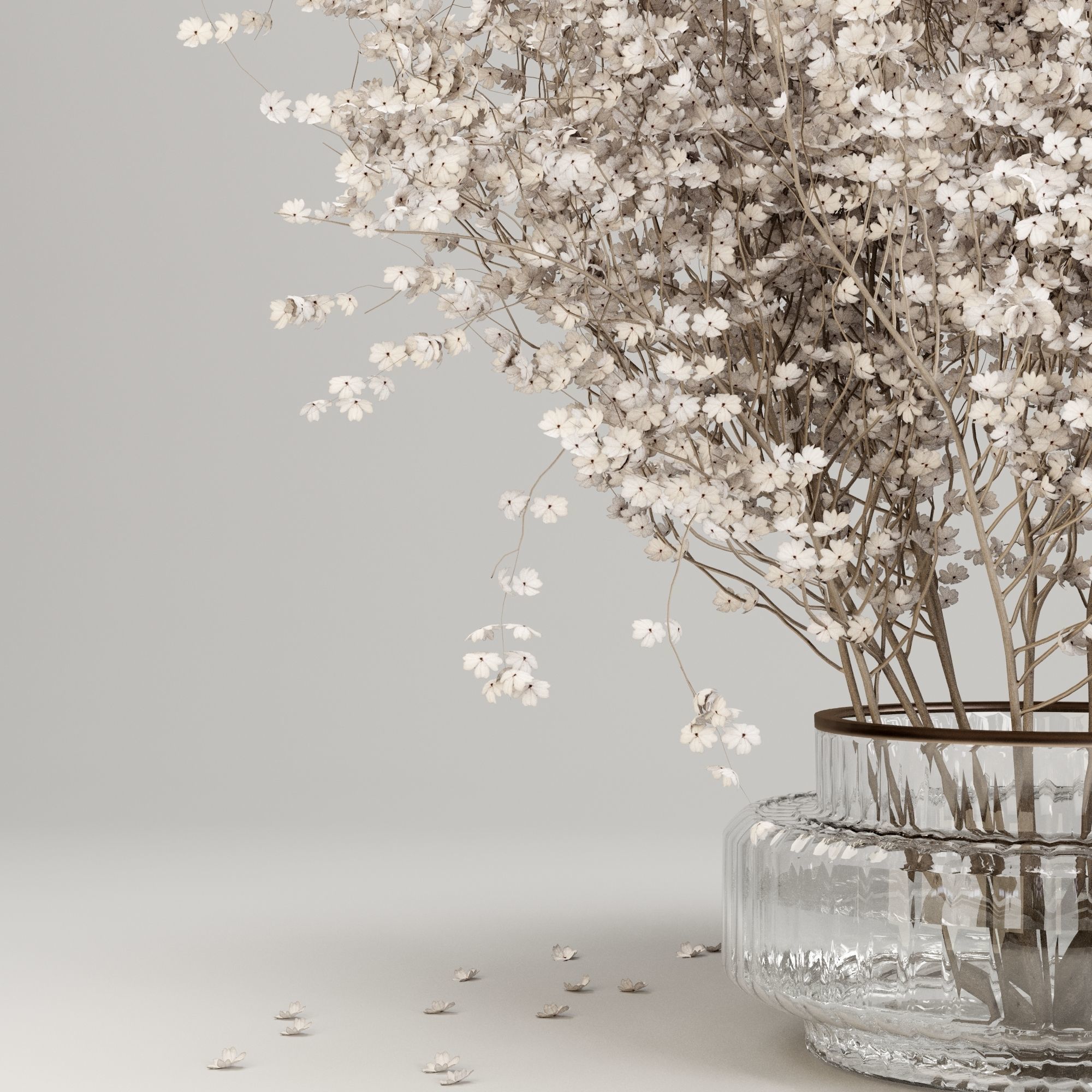  Bouquet Branches 3D model_2