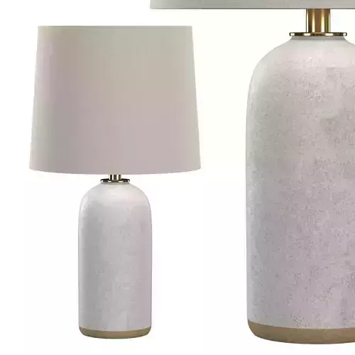 MEDIUM MATTE SAND WHITE DOME TOP LAMPS