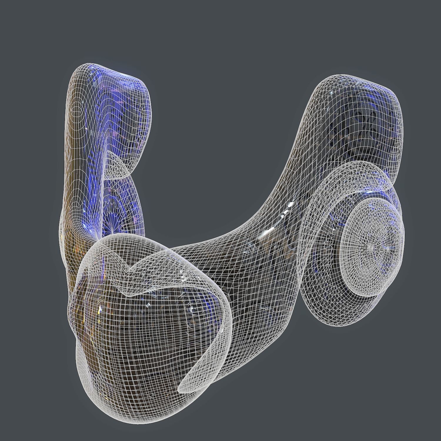 Gas mask helmet scifi Low-poly character  game space printable Low-poly 3D model_13