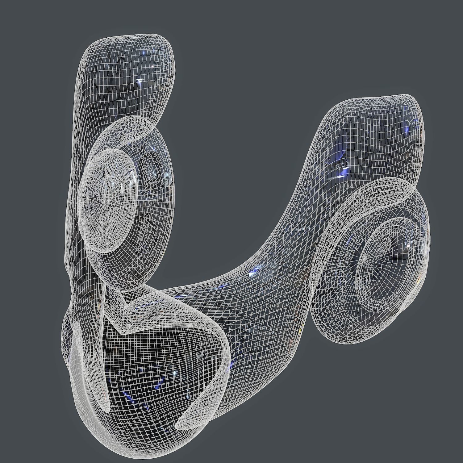 Gas mask helmet scifi Low-poly character  game space printable Low-poly 3D model_14