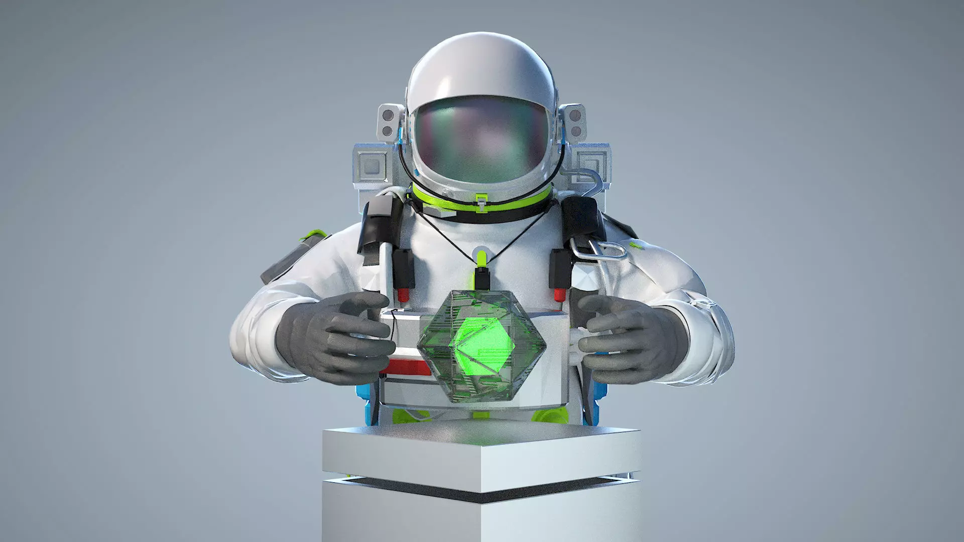 Astronaut Cosmonaut Space suit Apollo moon launch scifi 3D model