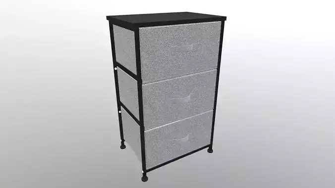 Fabric 4 Drawer Storage