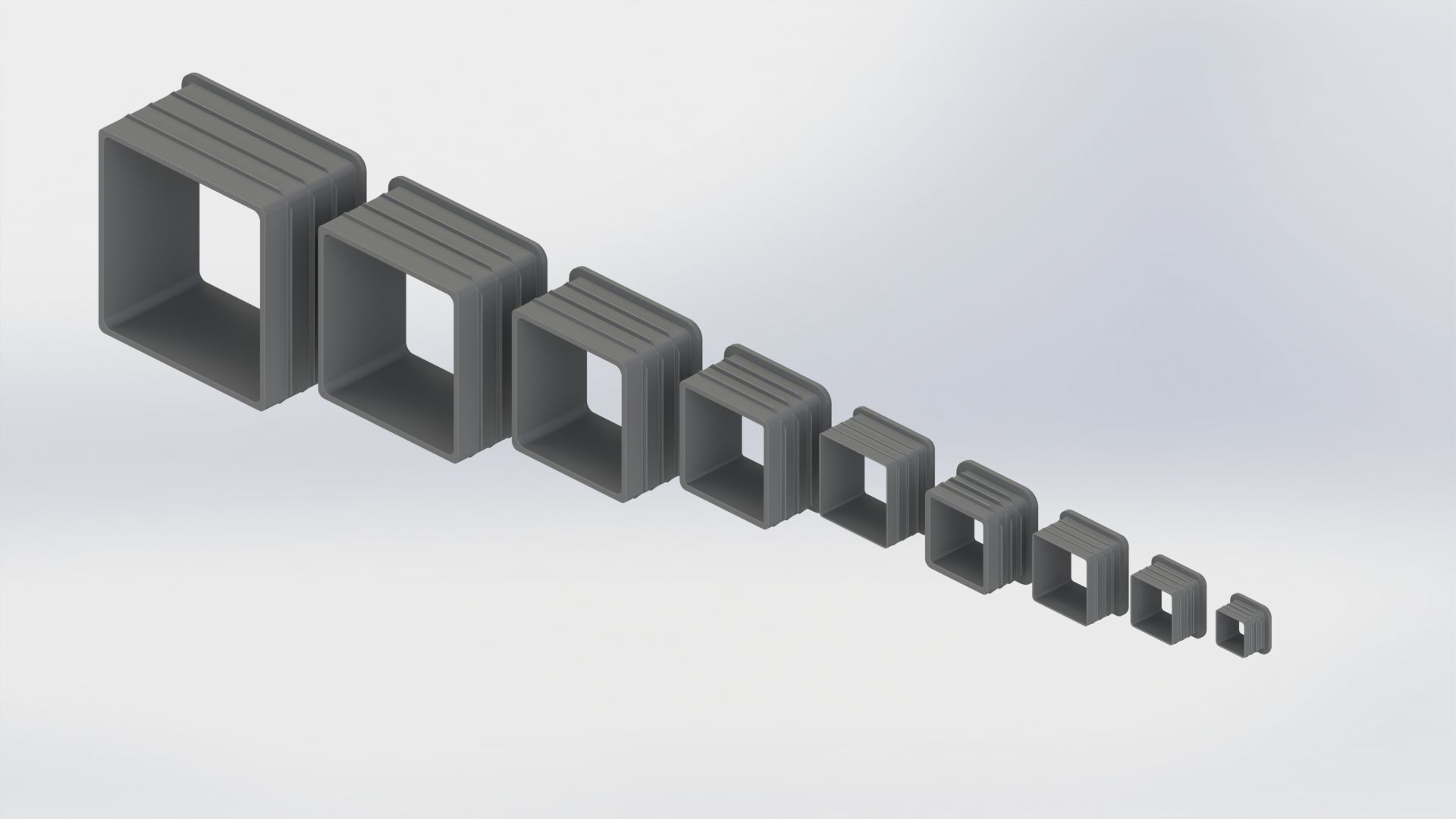 Set of plugs Low-poly 3D model_1
