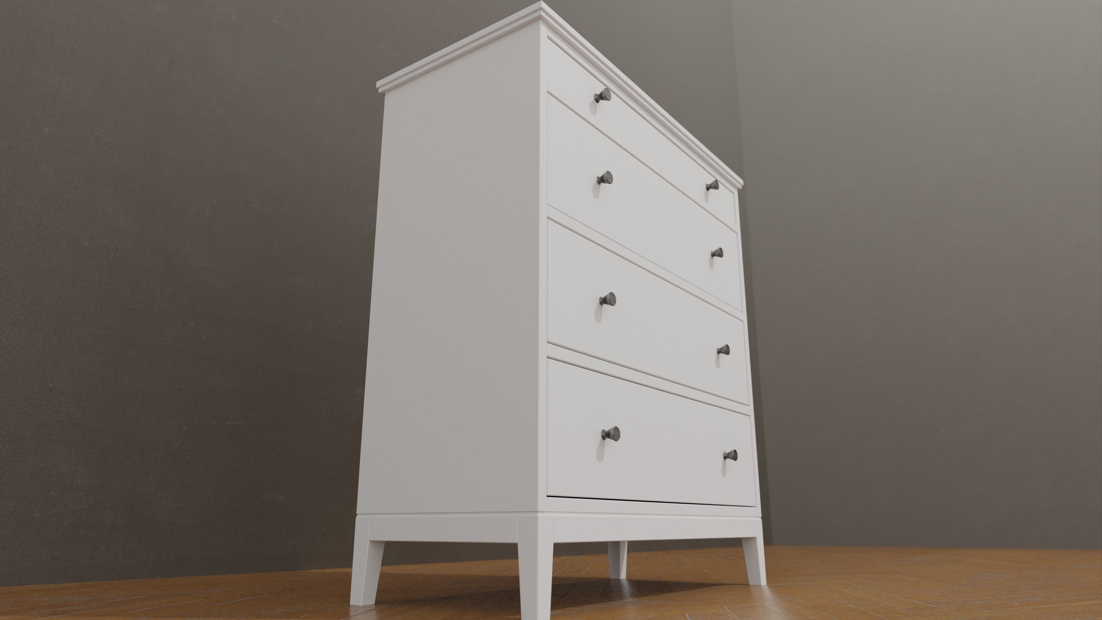 IKEA IDANAS chest of drawer free 3D model CGTrader