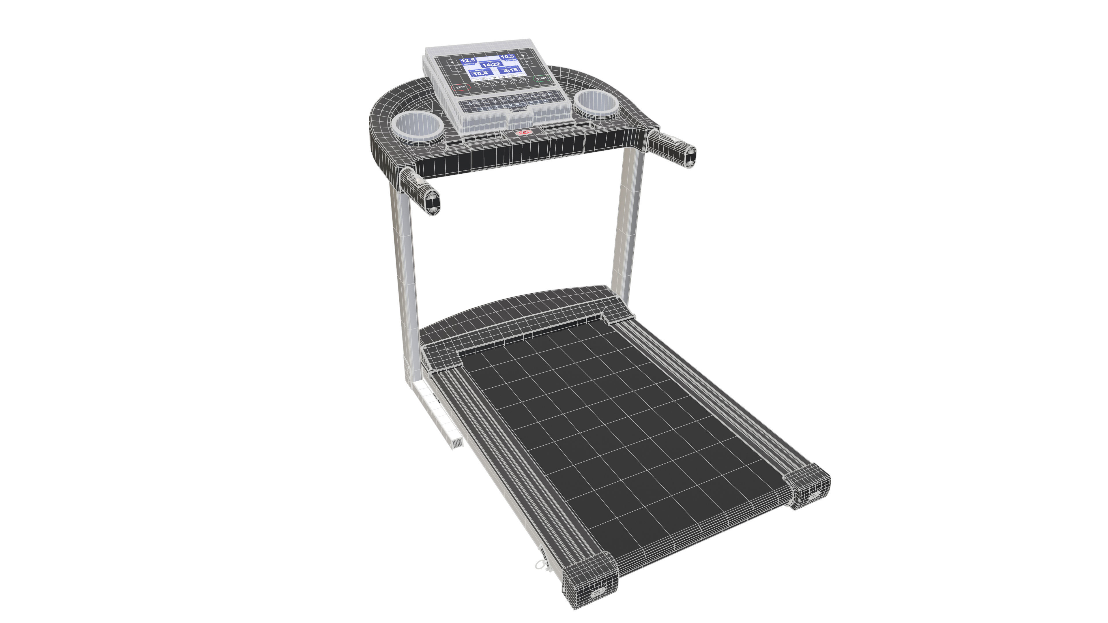 Running Treadmill 3d Model VR Low-poly 3D model_13