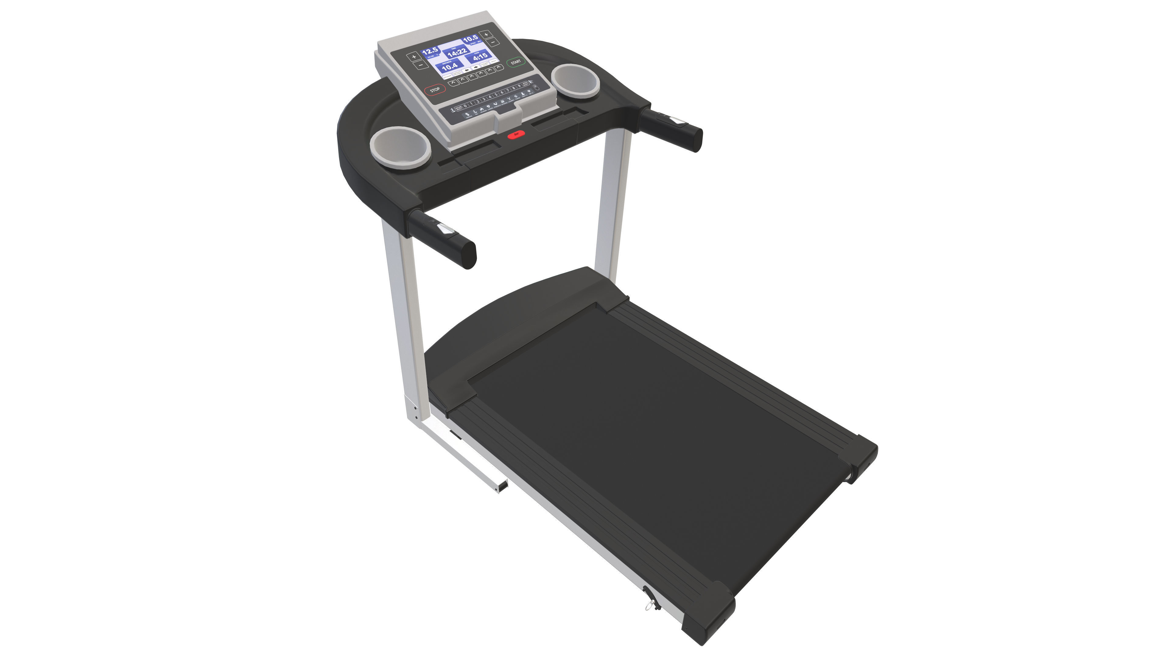 Running Treadmill 3d Model VR Low-poly 3D model_8