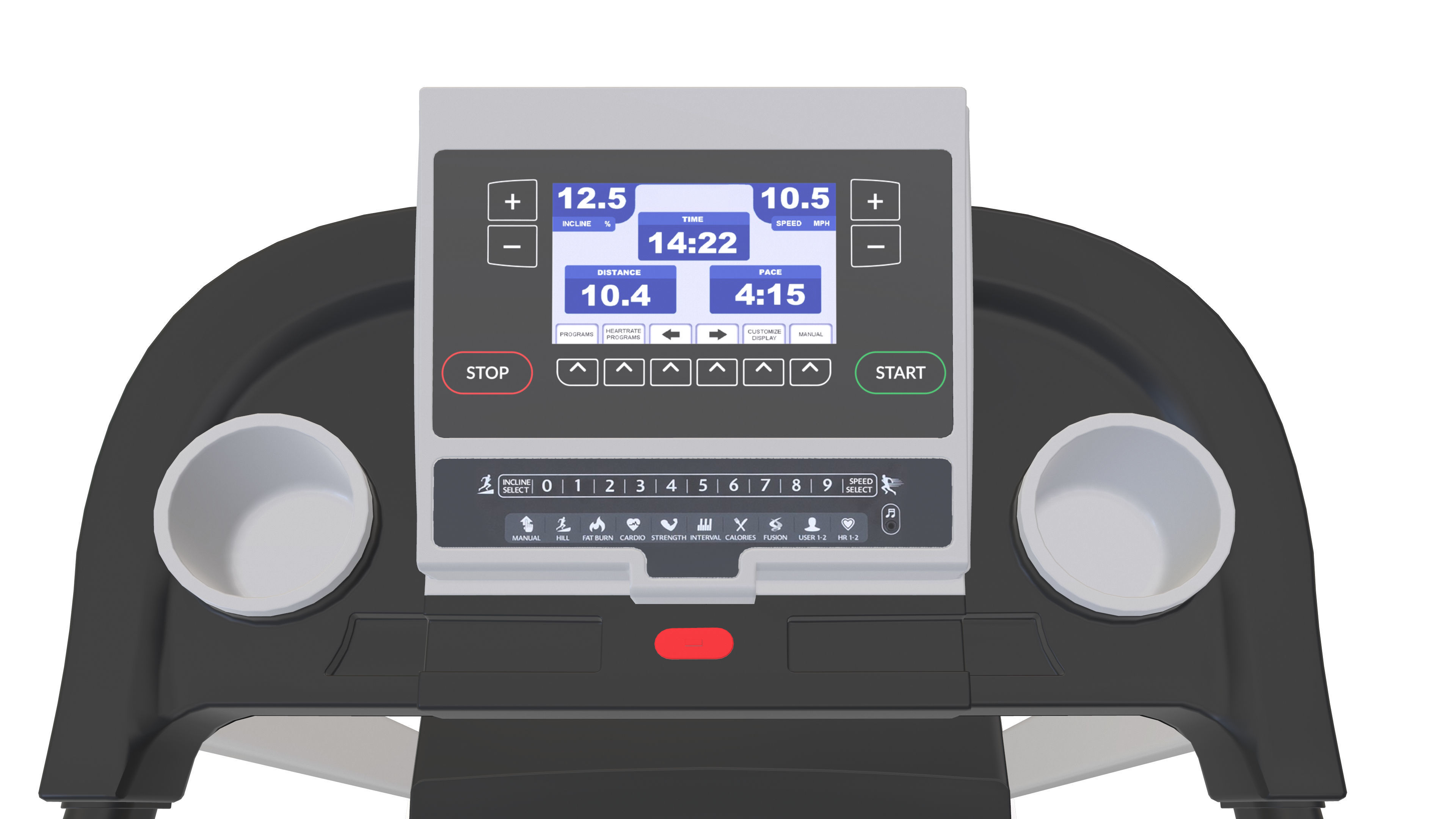 Running Treadmill 3d Model VR Low-poly 3D model_12