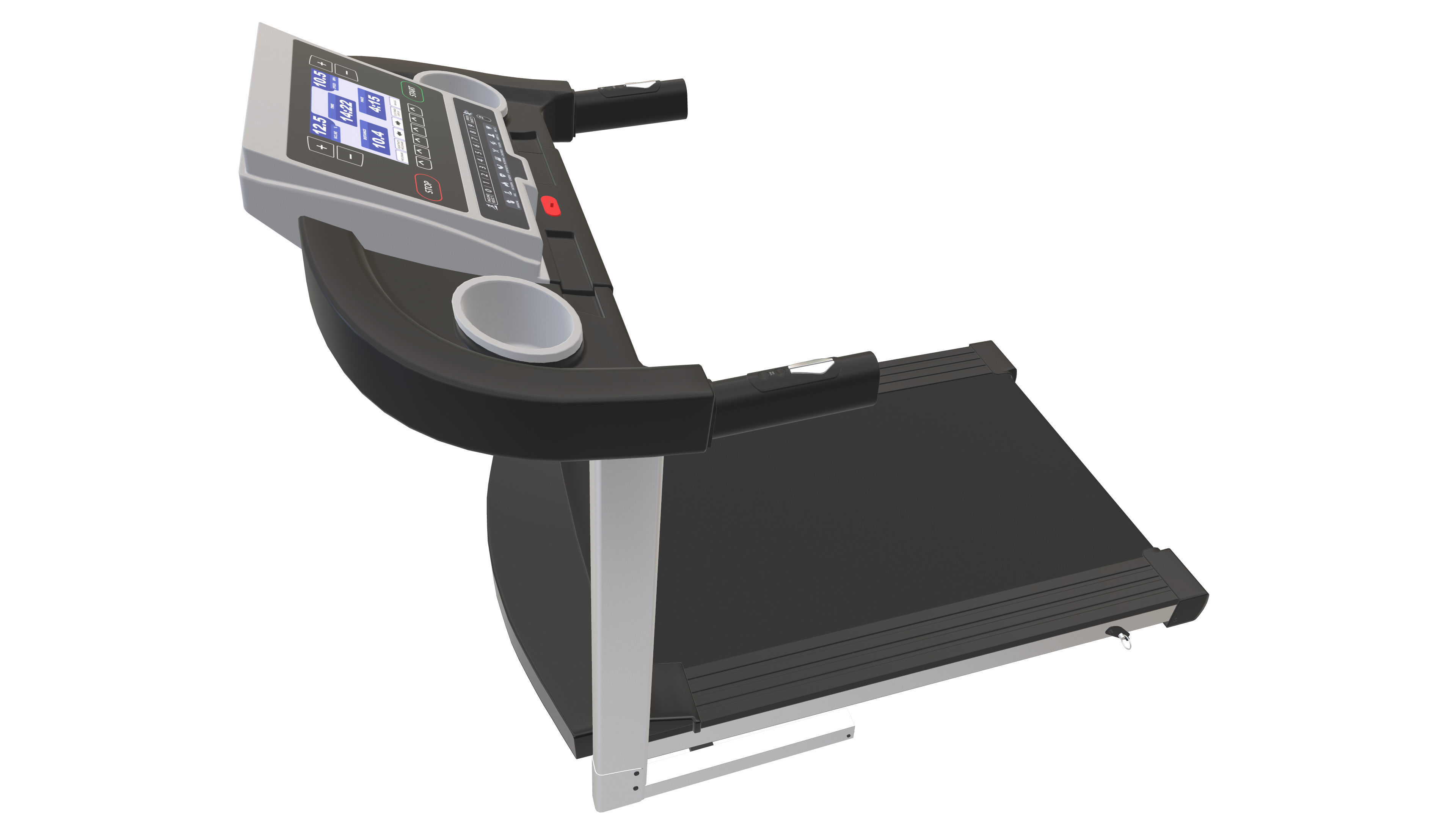 Running Treadmill 3d Model VR Low-poly 3D model_7