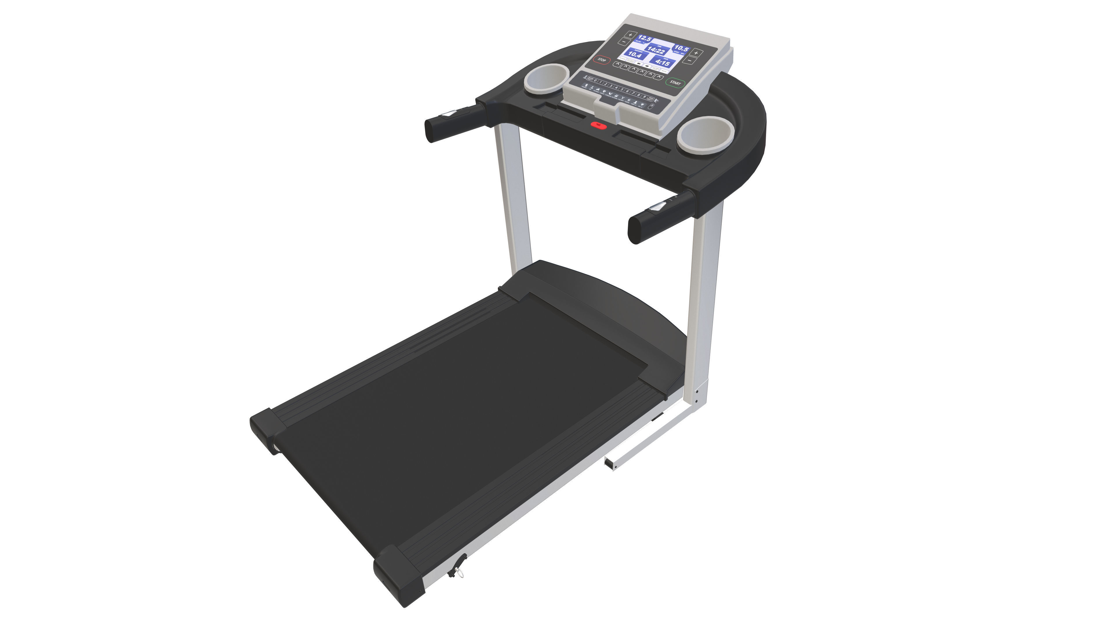 Running Treadmill 3d Model VR Low-poly 3D model_3