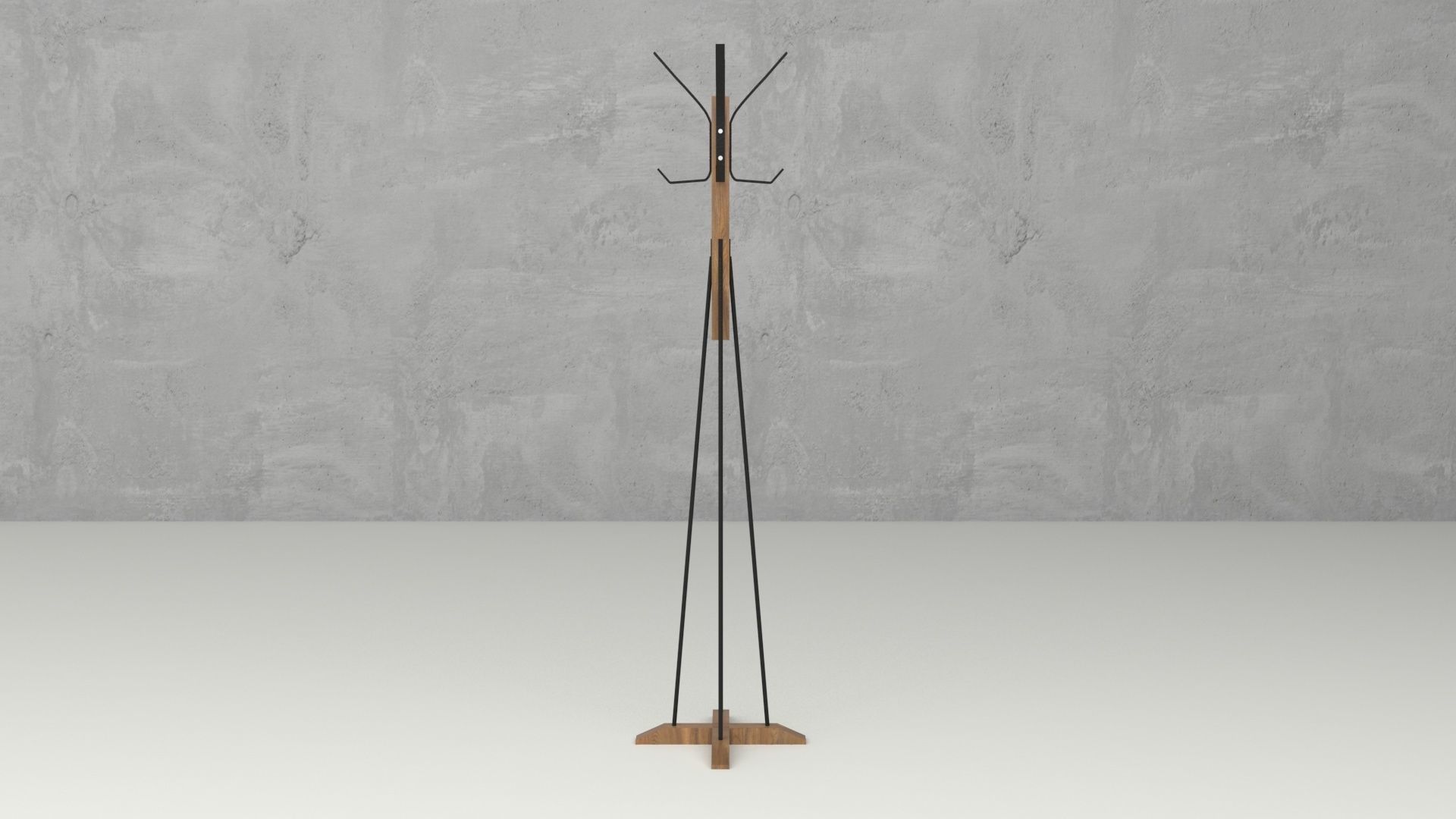 Clothes hanger Free 3D model_4