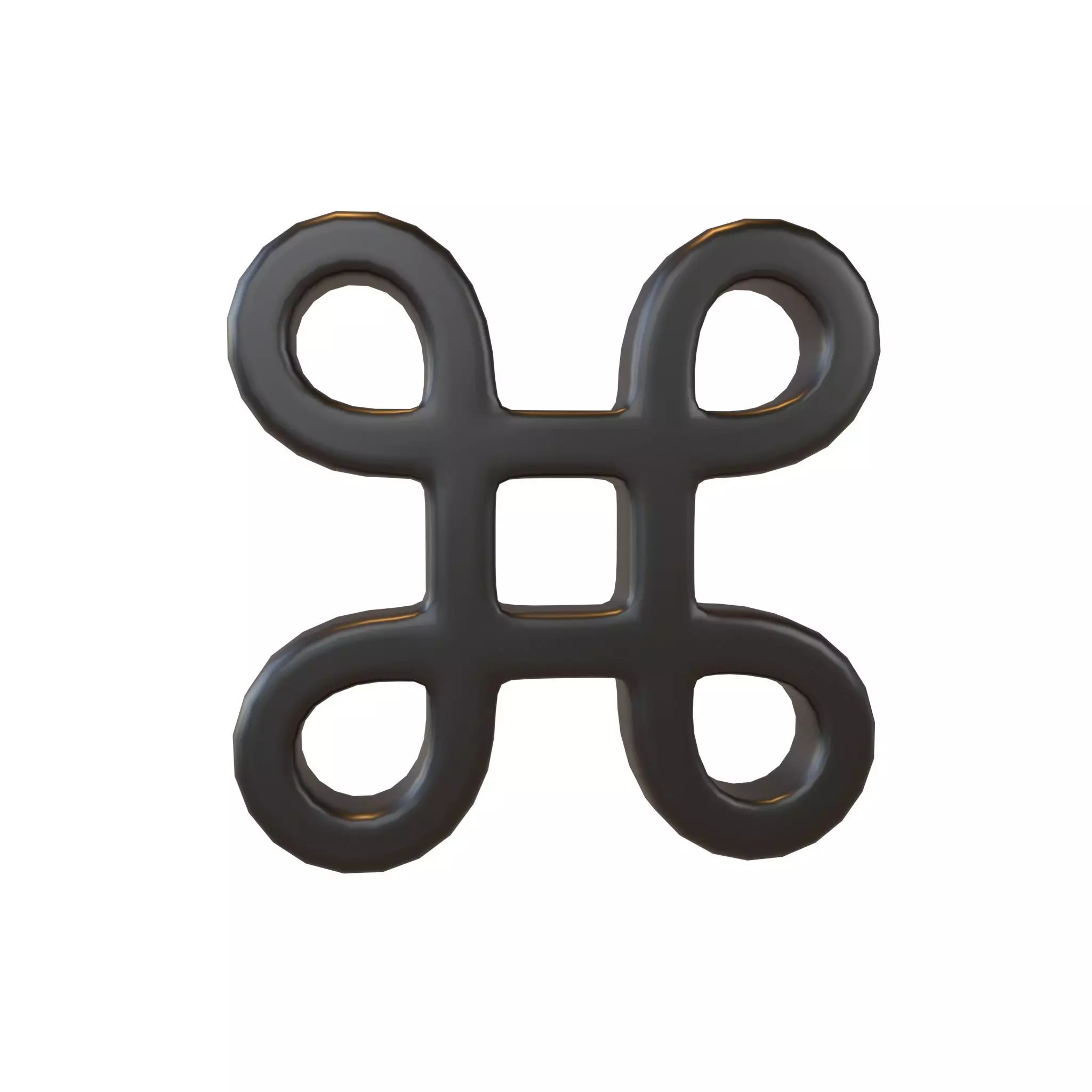Command Symbol v1 001 Low-poly 3D model_0